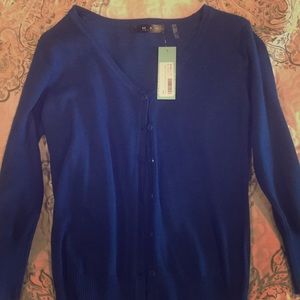 MAK dark blue cardigan sweater—Stitch Fix